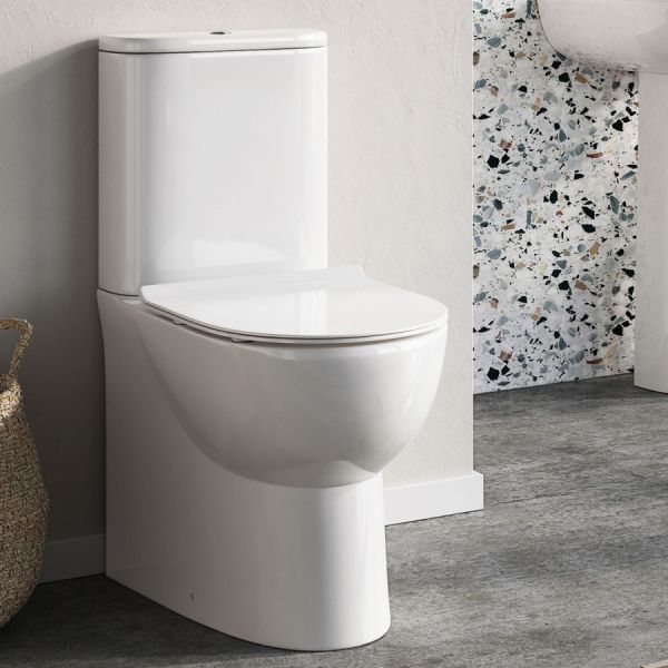 Apex Belini Rimless Closed Back Close Coupled Toilet