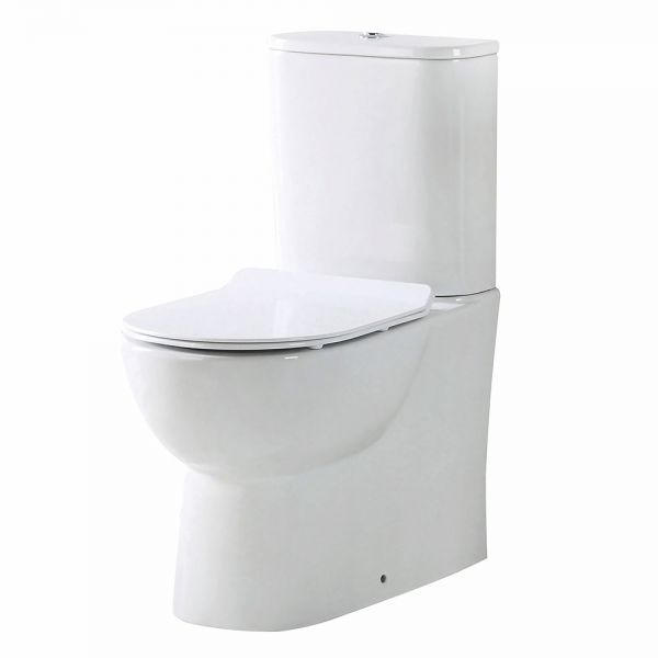 Apex Belini Rimless Closed Back Close Coupled Toilet #4