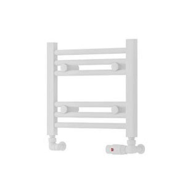 Eastbrook Biava Multirail Hidden Vent 360 x 400 Horizontal Straight Matt White Towel Rail