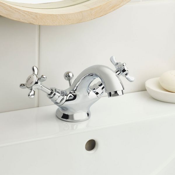Bristan 1901 Chrome Mono Basin Mixer Tap with Pop Up Waste #2