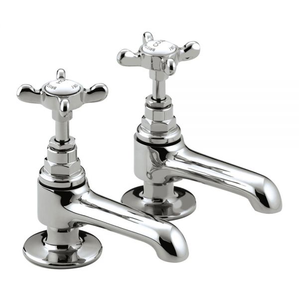 Bristan 1901 Chrome Basin Pillar Taps