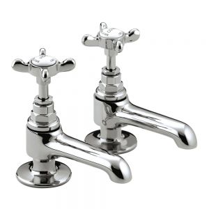 Bristan 1901 Chrome Basin Pillar Taps