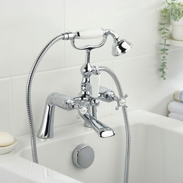 Bristan 1901 Chrome Bath Shower Mixer Tap #2