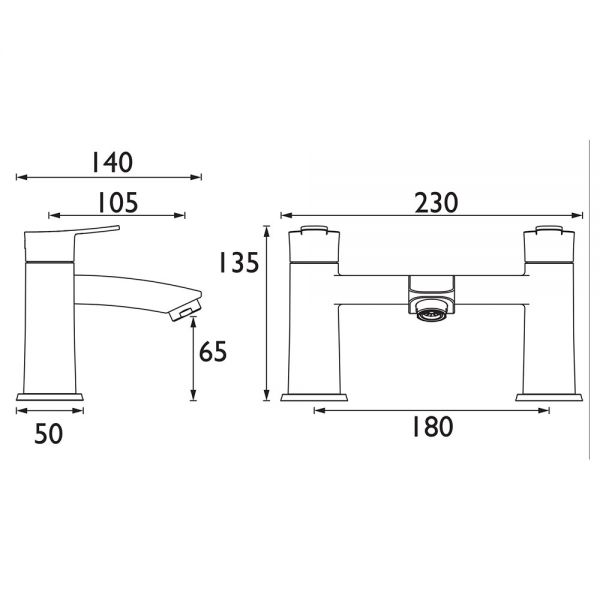 Bristan Appeal Chrome Bath Filler Tap #2