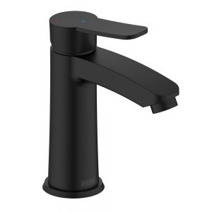 Bristan Appeal Eco Start Black Mono Basin Mixer Tap with Clicker Waste