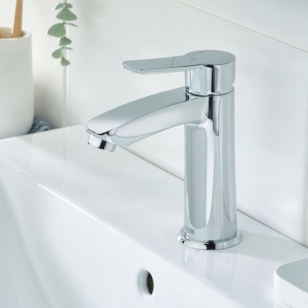 Bristan Appeal Eco Start Chrome Mono Basin Mixer Tap with Clicker Waste #3