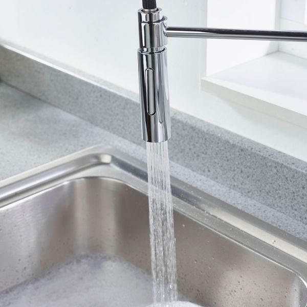 Bristan Axia Chrome Mono Kitchen Mixer Tap with Pull Down Hose and Eco Start #9