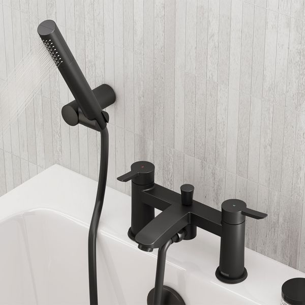 Bristan Apelo Black Bath Shower Mixer Tap #4