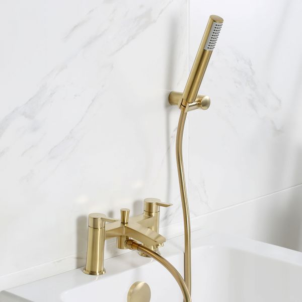Bristan Apelo Brushed Brass Bath Shower Mixer Tap #3