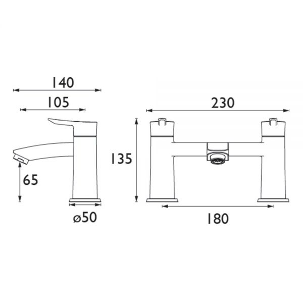 Bristan Apelo Chrome Bath Filler Tap #2