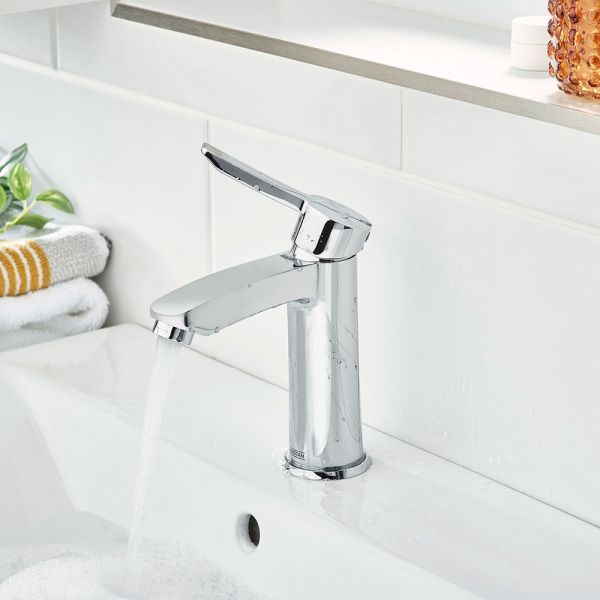 Bristan Apelo Eco Start Chrome Mono Basin Mixer Tap with Clicker Waste #4