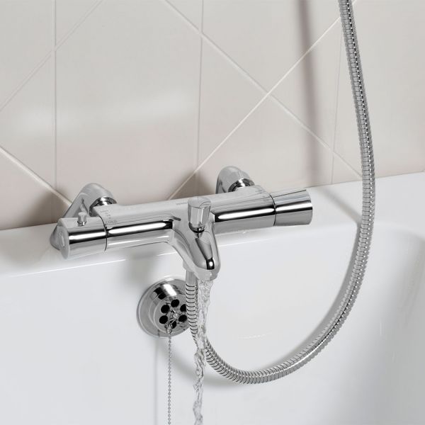 Bristan Artisan Chrome Thermostatic Bath Shower Mixer Tap #3