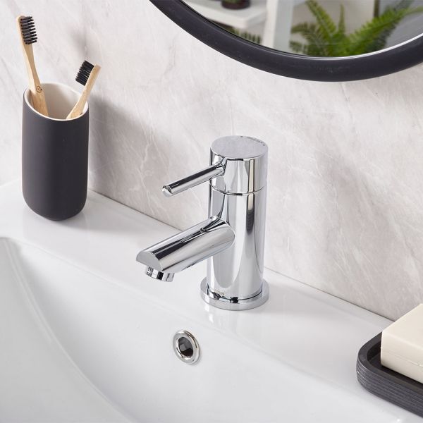 Bristan Blitz Chrome Mono Basin Mixer Tap with Clicker Waste