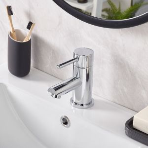 Bristan Blitz Chrome Mono Basin Mixer Tap with Clicker Waste
