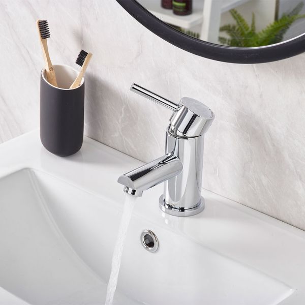 Bristan Blitz Chrome Mono Basin Mixer Tap with Clicker Waste #2
