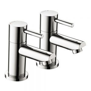 Bristan Blitz Chrome Basin Pillar Taps