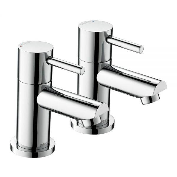 Bristan Blitz Chrome Bath Pillar Taps