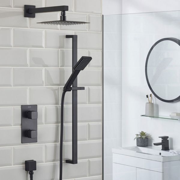 Bristan Cobalt Black Two Outlet Shower Pack #2