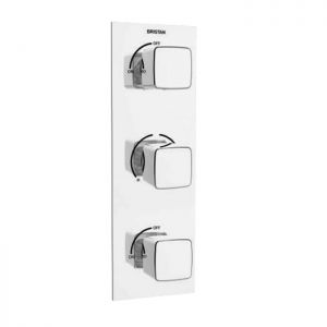 Bristan Cobalt Thermostatic Recessed Dual Control Shower Valve with Integral Twin Stopcocks COB SHC3STP C