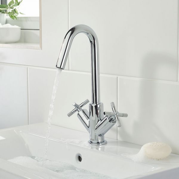 Bristan Cruzar Chrome Mono Basin Mixer Tap with Clicker Waste #3