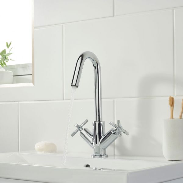 Bristan Cruzar Chrome Mono Basin Mixer Tap with Clicker Waste #4