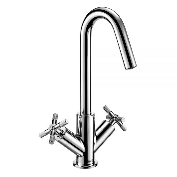 Bristan Cruzar Chrome Mono Basin Mixer Tap with Clicker Waste