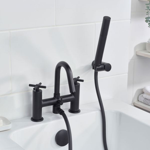 Bristan Cruzar Black Bath Shower Mixer Tap