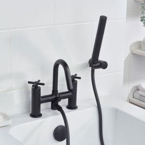 Bristan Cruzar Black Bath Shower Mixer Tap