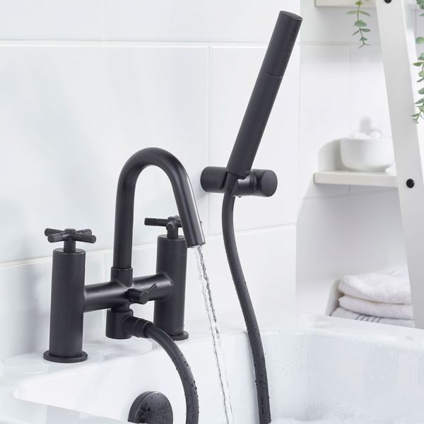 Bristan Cruzar Black Bath Shower Mixer Tap #2