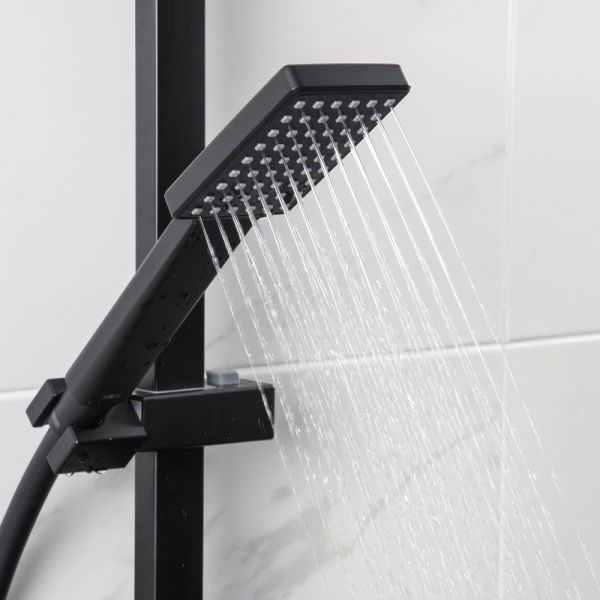 Bristan Craze Black Exposed Bar Shower Valve Kit With Rigid Riser and Diverter CRZ SHXDIVCTFF BLK #5