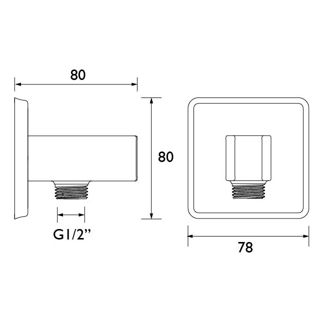 Bristan Large Round 3 Function Push-Button Handset Chrome| HAND22 C