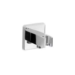 Bristan Square Wall Outlet with Handset Holder Chrome C WOSQ02 C