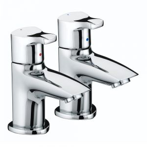 Bristan Capri Chrome Basin Pillar Taps