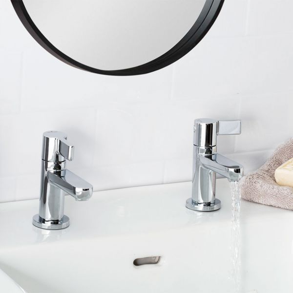 Bristan Clio Chrome Basin Pillar Taps #2