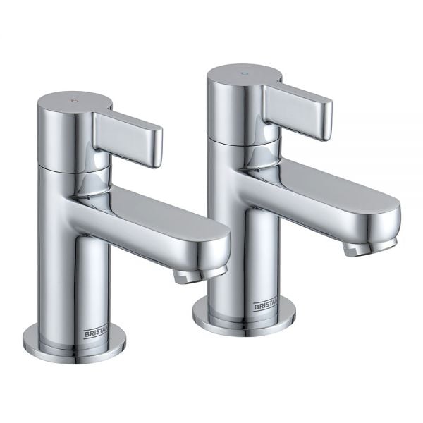Bristan Clio Chrome Basin Pillar Taps