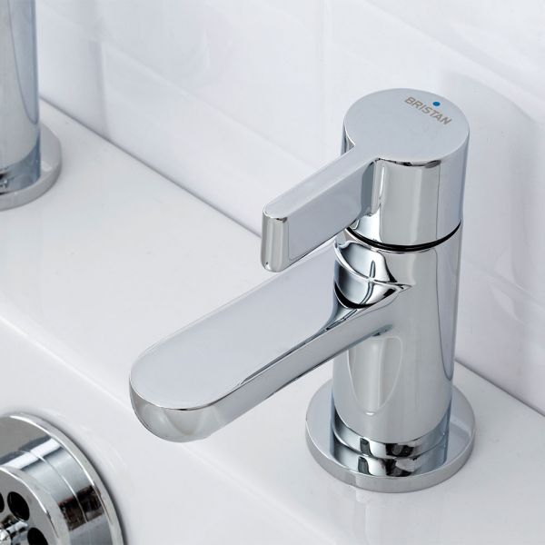 Bristan Clio Chrome Bath Pillar Taps #4