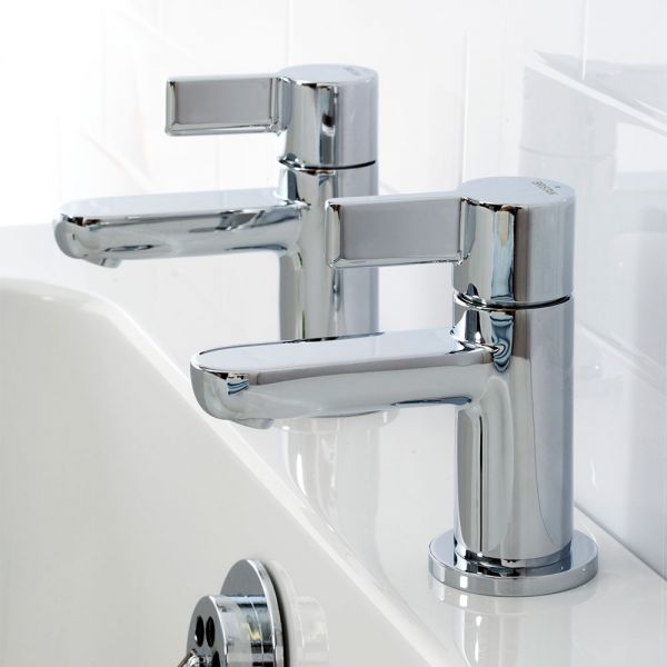 Bristan Clio Chrome Bath Pillar Taps #2