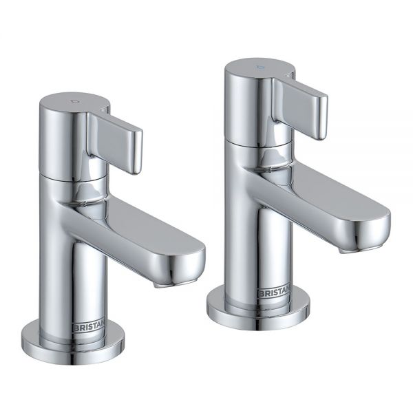 Bristan Clio Chrome Bath Pillar Taps