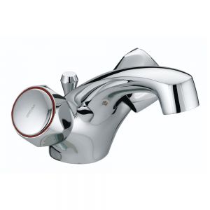 Bristan Club Chrome Dual Flow Mono Basin Mixer Tap with Pop Up Waste