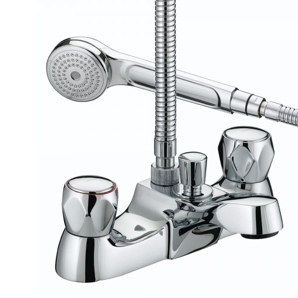 Bristan Club Chrome Deck Mounted Bath Shower Mixer Tap