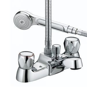 Bristan Club Chrome Deck Mounted Bath Shower Mixer Tap