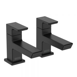 Bristan Cobalt Black Basin Pillar Taps
