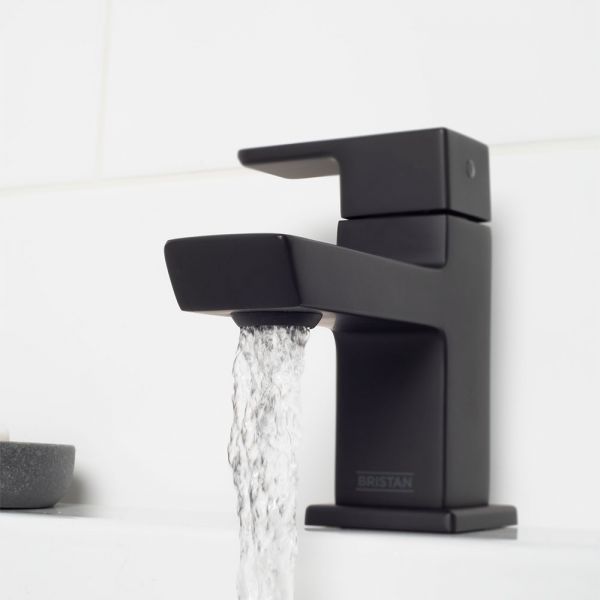 Bristan Cobalt Black Bath Pillar Taps #4