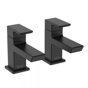 Bristan Cobalt Black Bath Pillar Taps