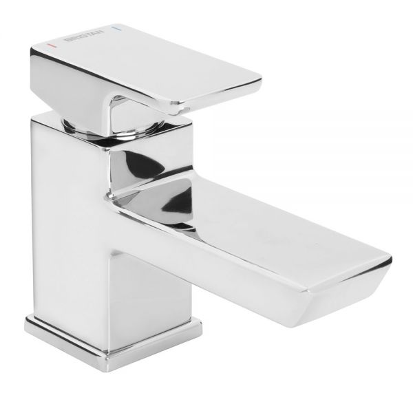 Bristan Cobalt Chrome Mono Basin Mixer Tap with Clicker Waste