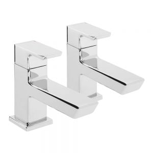 Bristan Cobalt Chrome Basin Pillar Taps