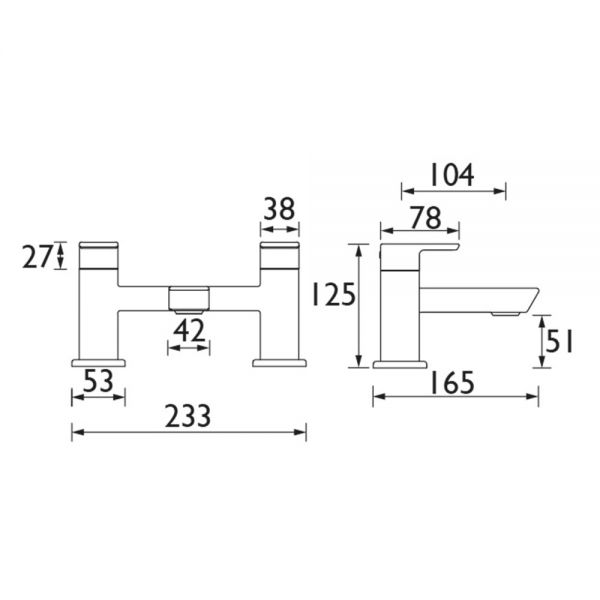 Bristan Cobalt Chrome Bath Filler Tap #5