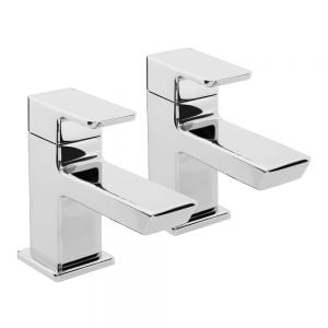 Bristan Cobalt Chrome Bath Pillar Taps