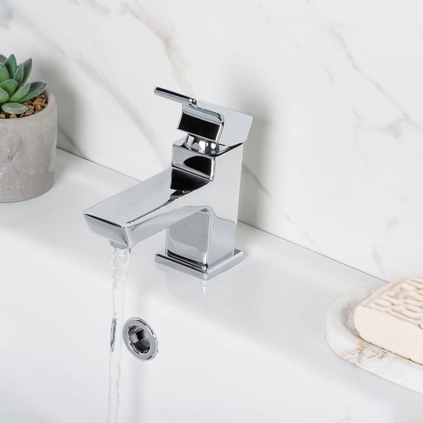 Bristan Cobalt Chrome Mini Basin Mixer Tap #2