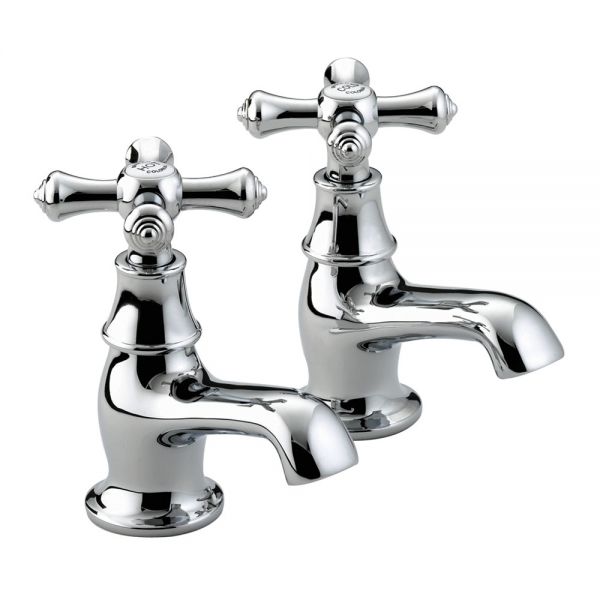 Bristan Colonial Chrome Basin Pillar Taps
